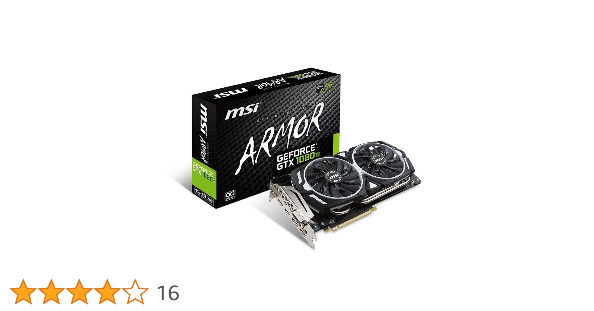 Amazon | MSI GeForce GTX 1080 Ti ARMOR 11G OC グラフィックス